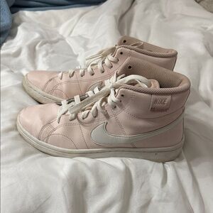 Nike Women's Blush Pink High-Top Sneakers